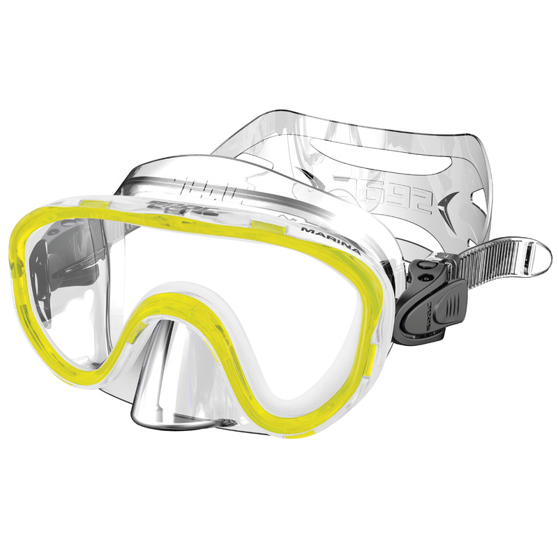 SEAC Maschera Marina diving and snorkeling mask - S/KL - Yellow