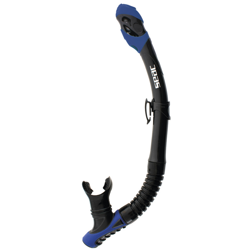 SEAC Reverse Dry Snorkel with Dry-Top System and Purge Valve S/BL - Blue