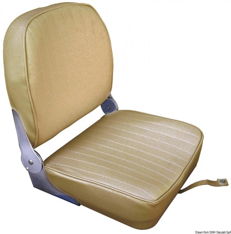 Seat with foldable back sand vinyl cushion 400x467x474mm