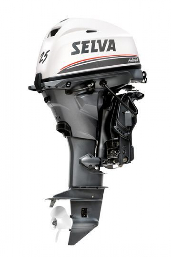 SELVA Amberjack EFI 25HP E.ST.L.PT - Complete with remote control and propeller.