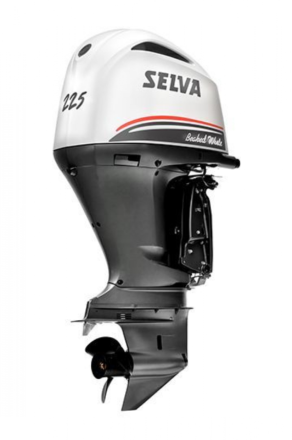 SELVA outboard engine Beaked Whale EFI 225HP E.DW.XL.PT - complete with propeller, digital remote control and digital panel