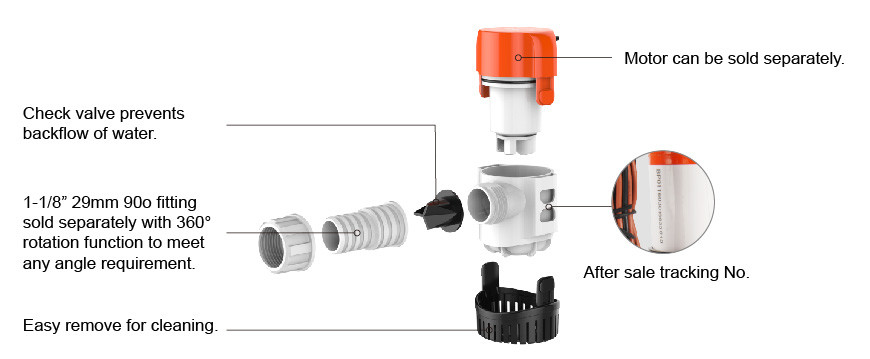 bilge pump automatic SEAFLO s13b 12v 800gph