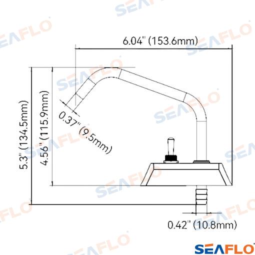 Seaflo Chrome Faucet With Switch