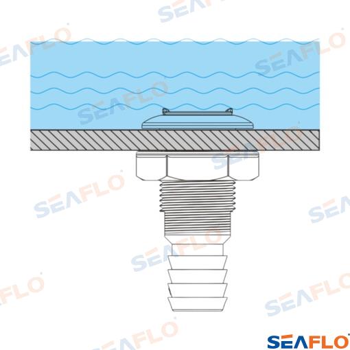 Ūdens noteka ar filtru 3/4" Seaflo