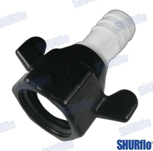 SHURflo fitting straight 1/2"