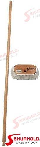 stiff brush with 48inch threaded handle