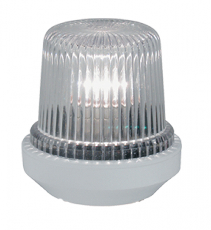 SIGNAL LIGHT 360° up to 12m - white - Ø58mm H72mm 12V 10W