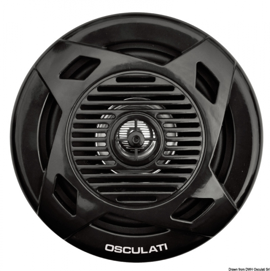 Dual cone loudspeakers 5.25" 2x40 W black