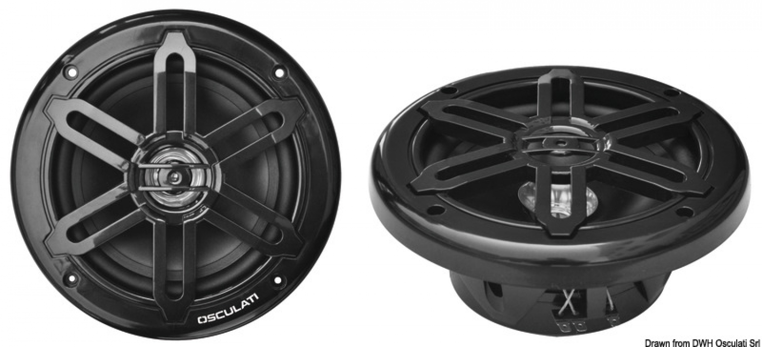 Skaļruņi 8" 2x180W - 232mm - pāris - melni