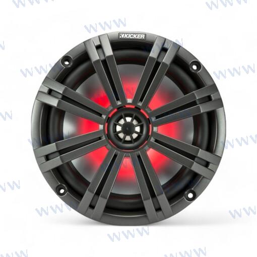 Speakers 2pcs. Kicker 8 "D.200mm LED 150W nominal 300W max Dual band. With LED - white and black Grill