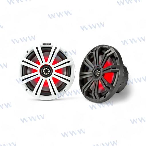 Speakers 2pcs. Kicker 8 "D.200mm LED 150W nominal 300W max Dual band. With LED - white and black Grill
