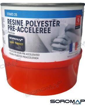 polyester resin 375 grs.