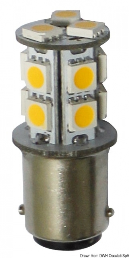 Spuldze LED 12 un 24V BA15D 1.5W 140lm