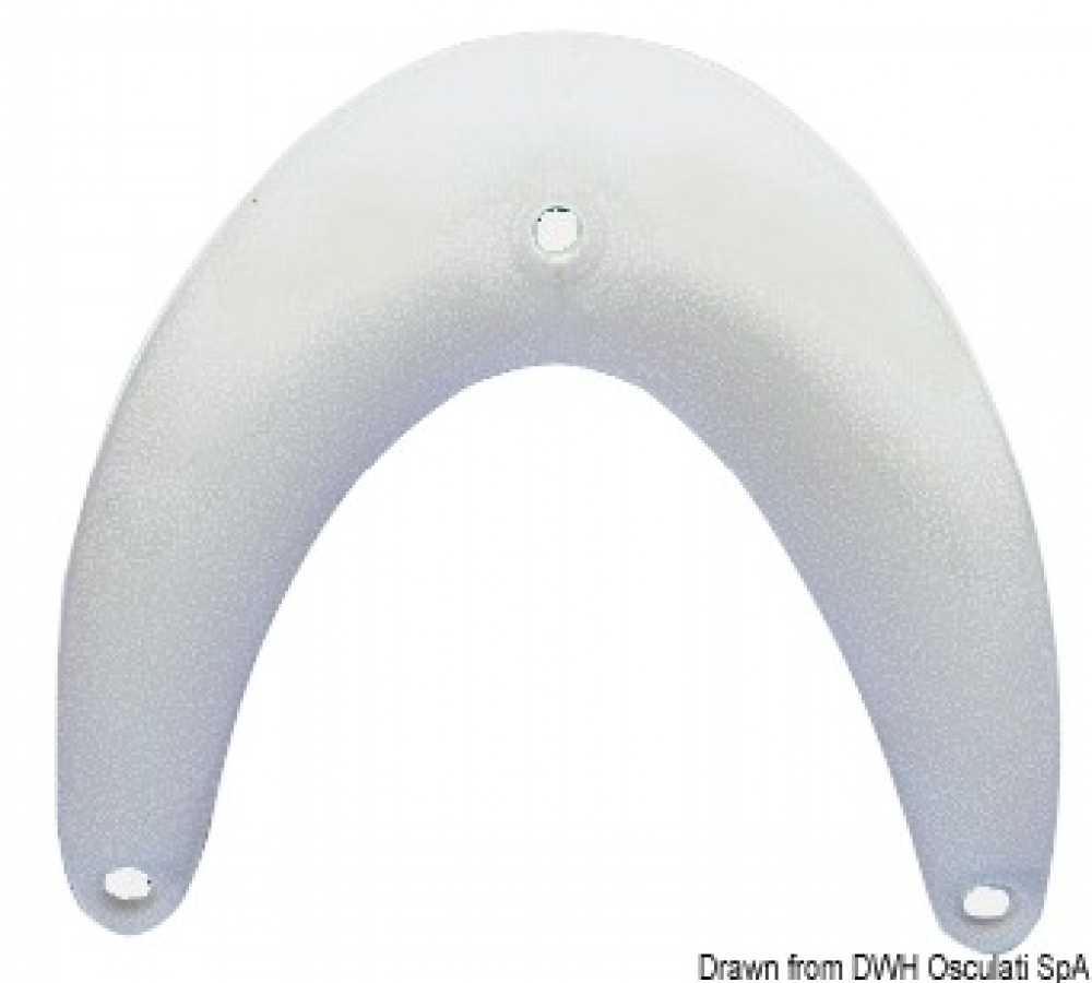 Soft blown PVC fender 35 x 25 cm white
