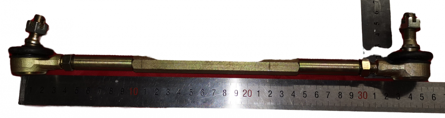 Steering rod with ball bearings