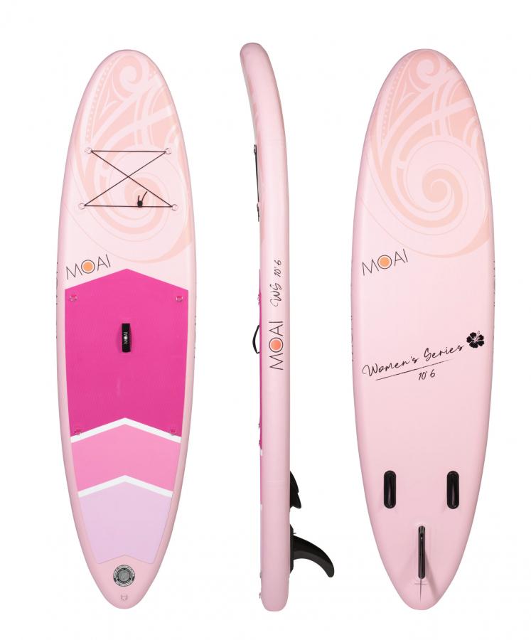Sup Board MOAI 10.6 Pink Women Edition 10,6 set 320 cm x 81 cm x 15 cm Payload 130kg Weight 8,5kg