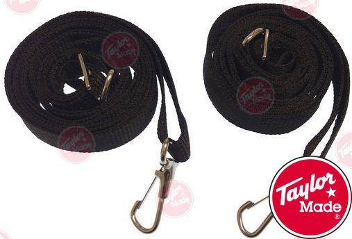 black adjuster strap 6 ft (pack 2)