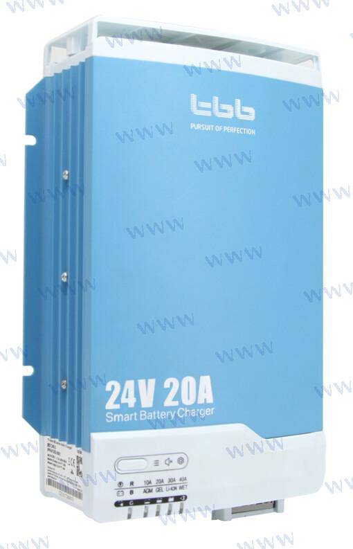 laivas un kempera akumulatoru lādētājs 24v 20a 2+1izejas TBB BS2420