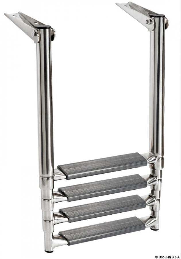 телескопическая лестница AISI316 4 ступени 306mm W306mm  x 1130mm