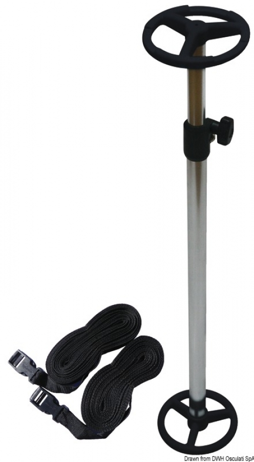 Telescopic support for covers D25mm