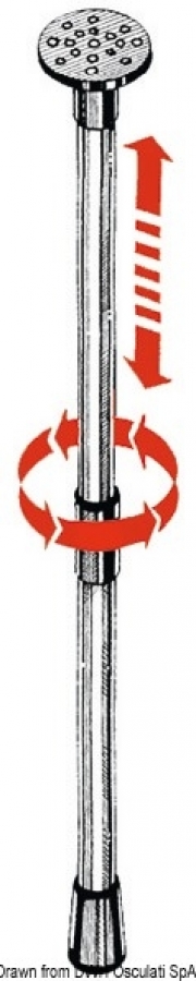 Telescop tarpaulin support 90/160 cm