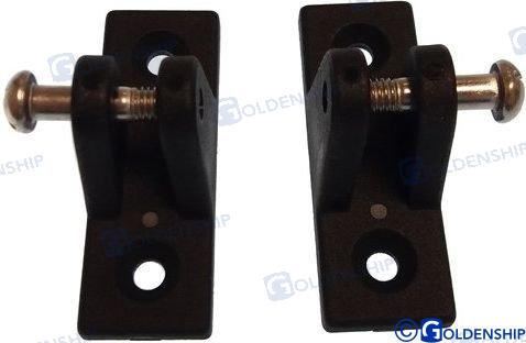 nylon deck hinge black (pair)  61x21mm