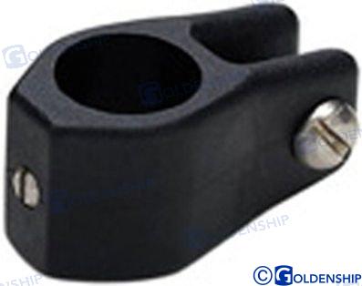 jaw slide 3/4" (pack of 2) black nylon Ø19mm