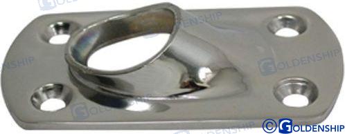 45º weldable rectangular base Ø1" AISI316