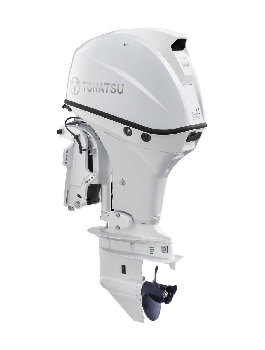 Engine TOHATSU 60 HP (Beluga White) ETL - Power Trim, electric start, FI, tachometer, remote control