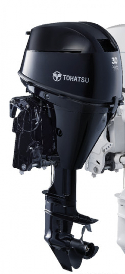 Dzinējs Tohatsu MFS30DETS S- kāja, Elektrostarteris, elektrohidrauliskais pacēlājs, Talvadības pults, NMEA2000