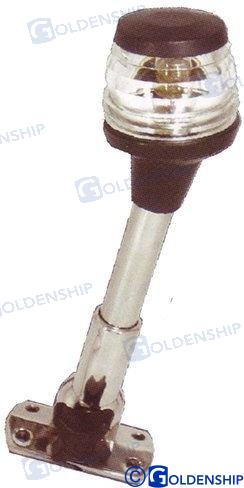 fold down all round light 24" led black AISI304 60cm 12V