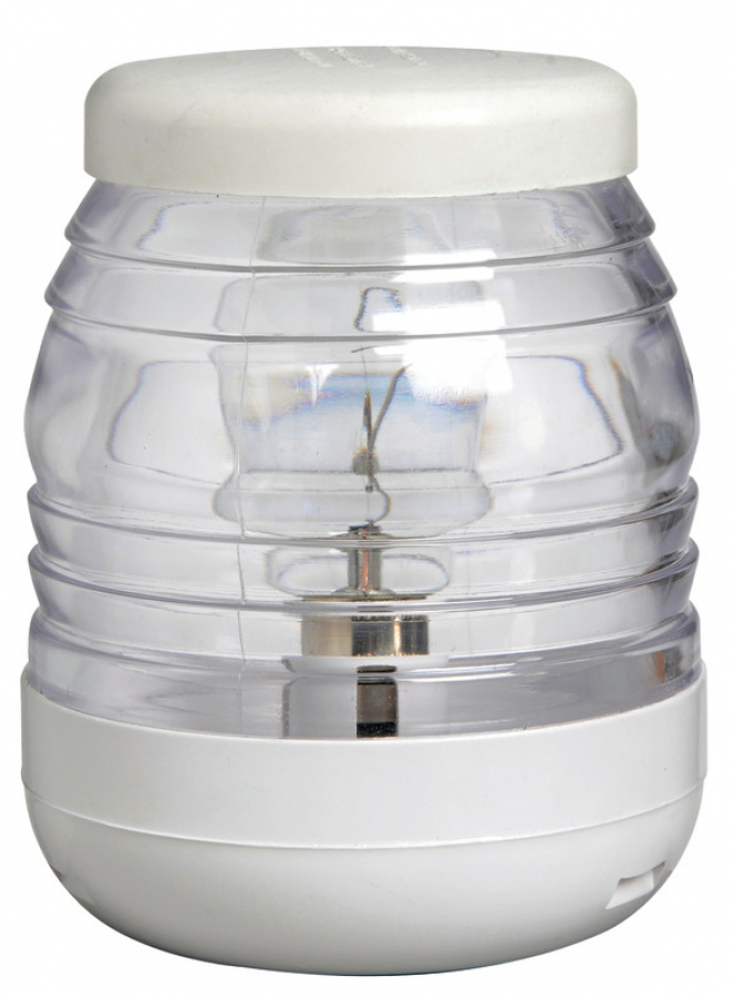 Classic 360° mast head white/white light 12 V 10W   Ø 81 mm H 103mm