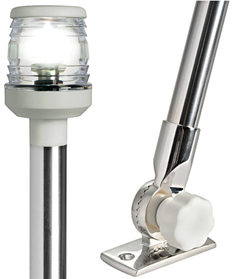 Foldable led light pole 360° white plastic 60 cm 12/24 V - 1,7 W