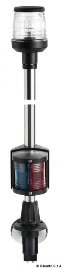 Recess black combined lightpole plug in L 100 cm SS 12V 10W