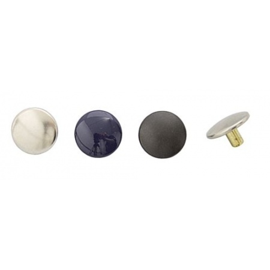 Spiedpogas Ø4.4mm - melnas - niķelēts misiņš - DURABLE®DOT® sistēma