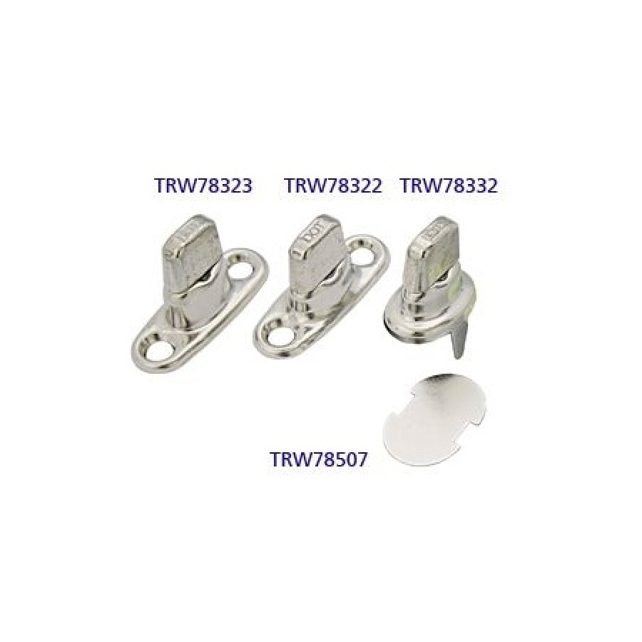 Button with clips, rotatable - nickel-plated brass - COMMON SENSE® DOT® system