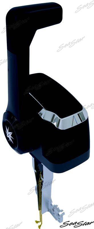 single top mount remote control box - black