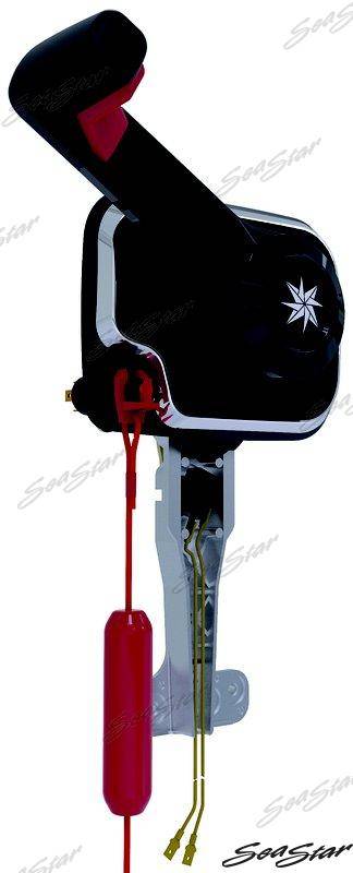 Centrālās konsoles ostas tālvadības pults - melna ar dzinēja izslēgšanas slēdzi