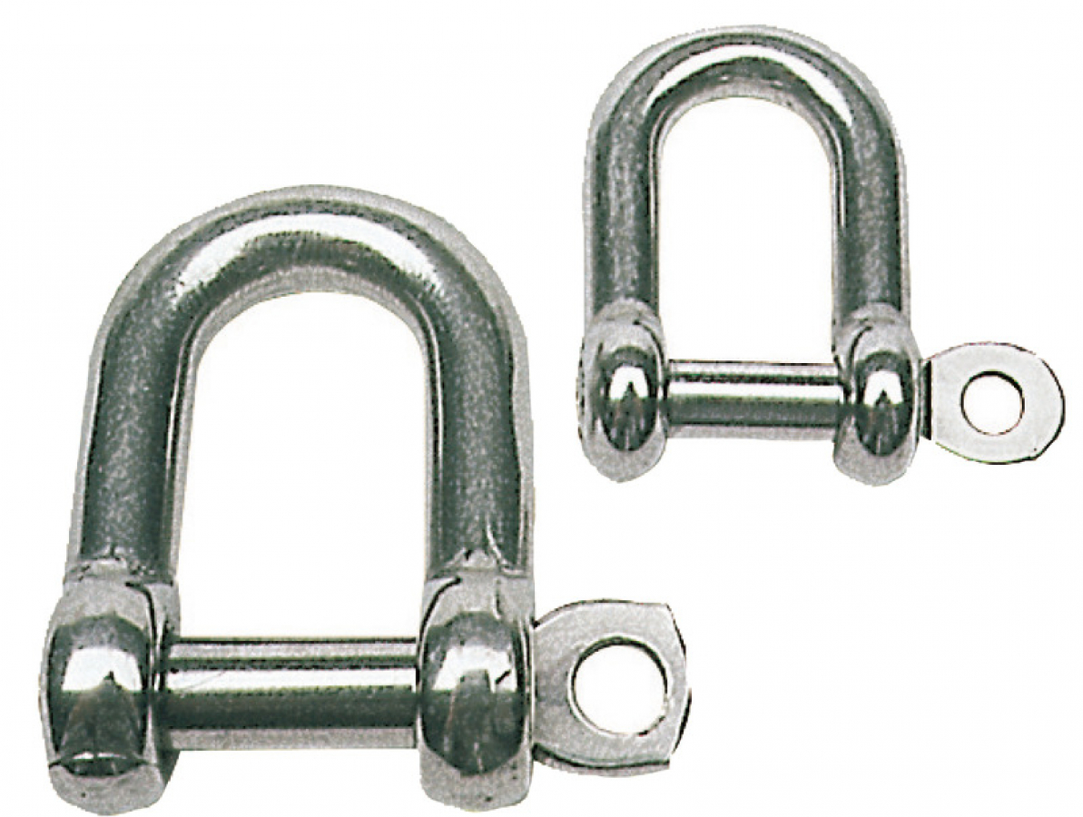 U - Shackle 2 piece AISI316 Ø2- 4mm Li - 14mm Bi-8mm Ø3 - 8mm Maximum load ≤550kg (BRL)