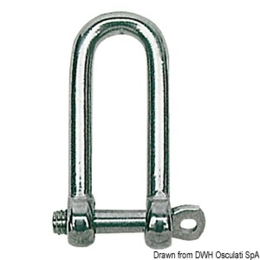 Long shackle  8 mm AISI316