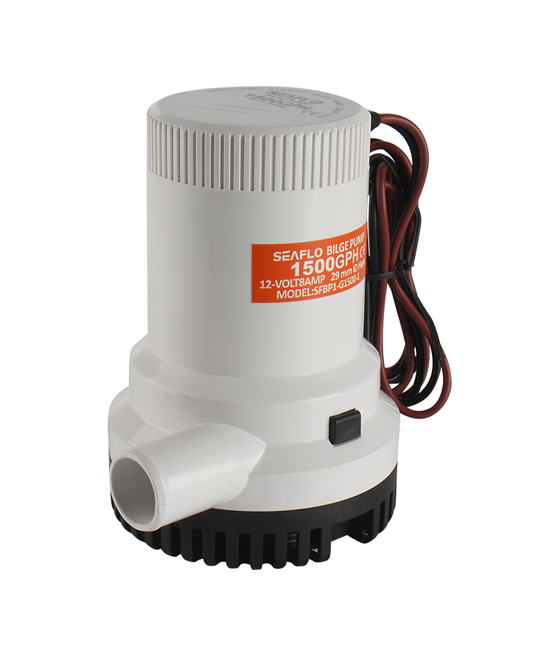Водяной насос 2000GPH 12V 10A Выход D29мм 7570l/h