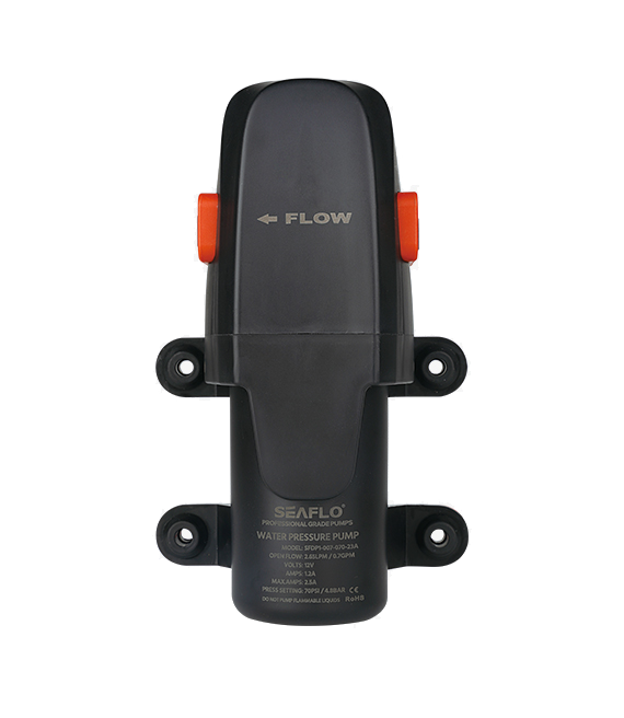 Ūdens sūknis SEAFLO 12V 5.6LPH 40psi AUTO tīram ūdenim Izeja 16mm - Maksimālā temperatūra 60C - SFDP1-015-040-23A