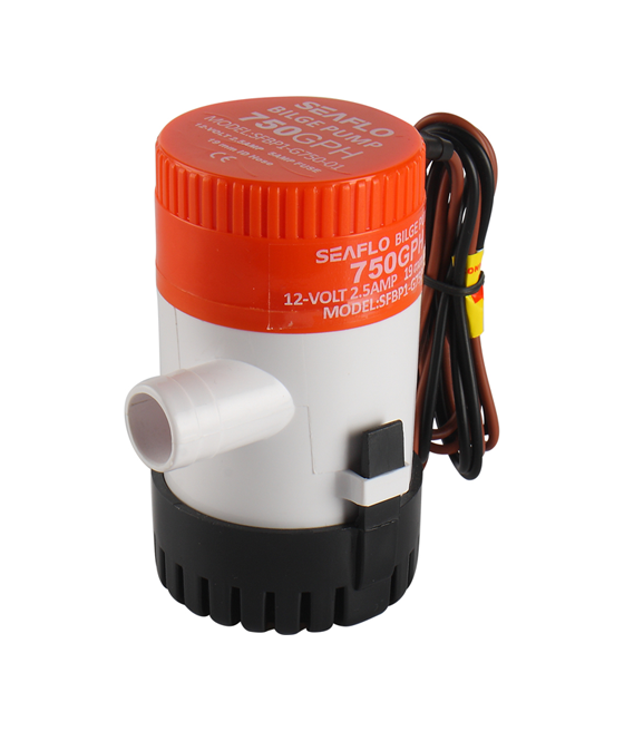 Bilge pump  750 gph 12V 2,5A  2850 l/h 19mm