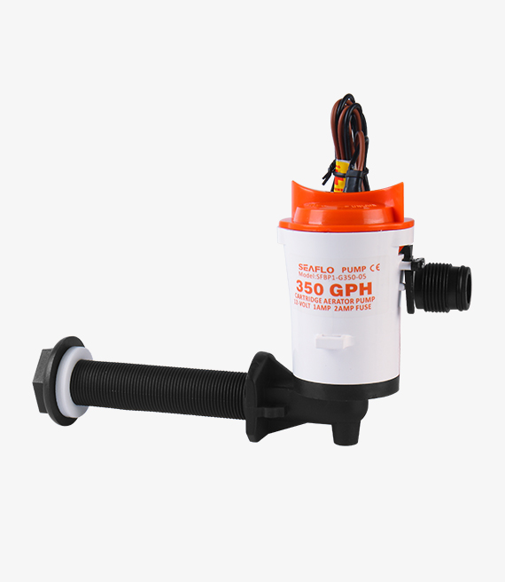 Water pump Seaflo LiveWell 350GPH 22l/min 12V 1A - Outlet 19mm - for fish boxes - SFBP1-G350-05