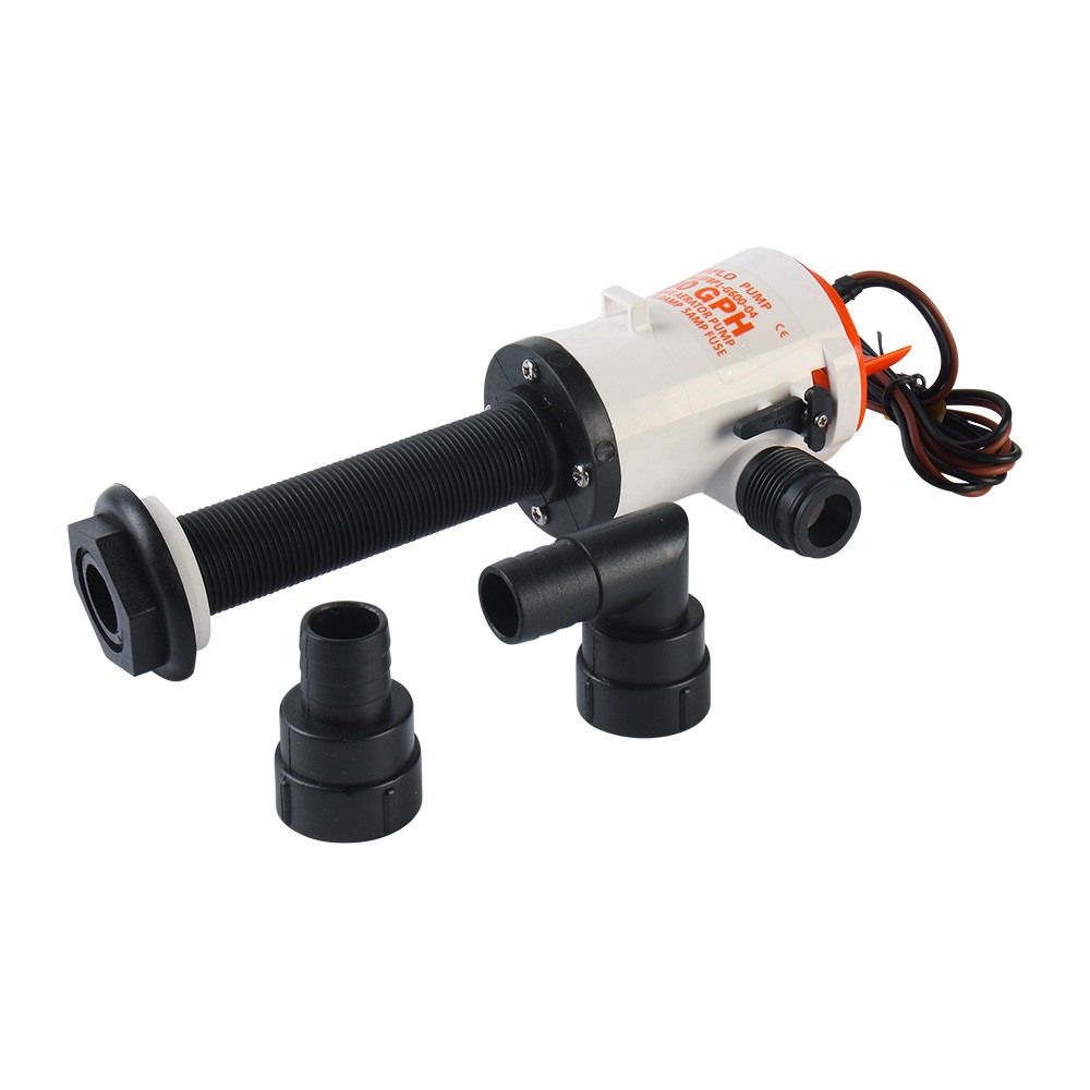 Water pump LIVEWELL 600GPH 38l/min 12V 3A output 19mm - for fish boxes - Seaflo SFBP1-G600-04