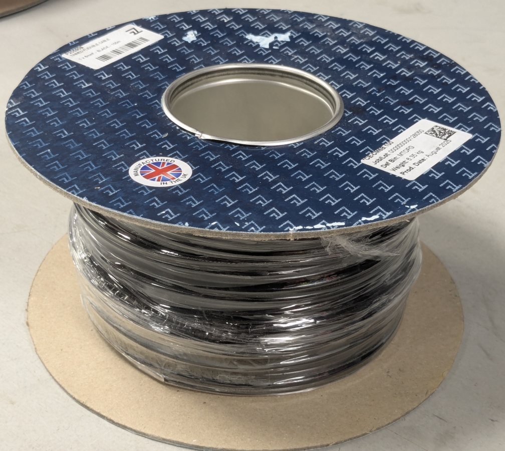 Wire 6mm2 tinned copper - black - PVC sheath - 1m