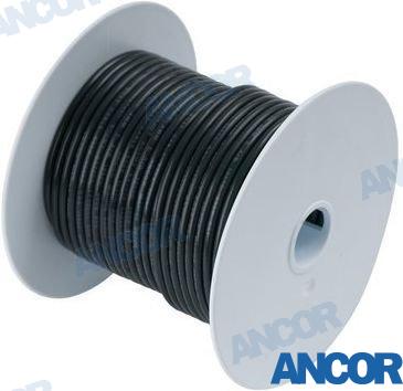 Wire tinned copper 16 AWG (1mm²) black 1m Anchor Marine