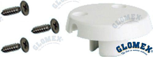 Wire outlet on the body - white