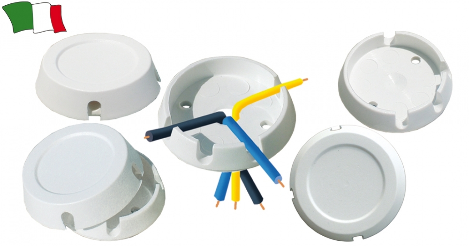 White nylon fairlead for RG 58 5 mm cable.