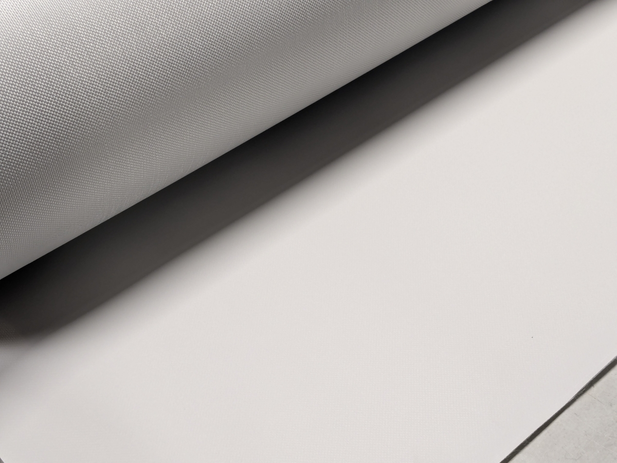 PVC Tarpaulin Fabric Nautica Gray Width 220cm - For transport covers. Price for 1m2.